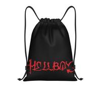 Mochila con Cordón Hellboy Lil Peep Bolsas De Cuerdas Sport Mochila Cuerdas Unisex Gym Bag para Gimnasio Senderismo Compras