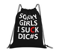 Mochila con Cordón Lo Siento Chicas, Soy Una Puta Bandera del Orgullo Bolsas De Cuerdas Cómodo Mochila Cuerdas Impresión Motivo Gym Bag para Deporte Escuela Escolar M
