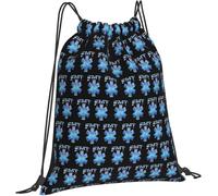 Mochila con Cordón Paramédico De Emergencias Médicas De Época Saco De Gimnasio Ajustable Gran Capacidad Bolsa De Tela, para Niños, Acampada, De Senderismo, 36x42cm