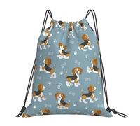 Mochila con Cordón Perro Beagle Lindo Gym Bag Talla Única Mochila Cuerdas Casual Bolsas De Cuerdas para Compras Gimnasio Senderismo