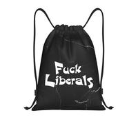 Mochila con Cordón ¡Que Se Jodan Los Liberales! Saco De Gimnasio Cómodo Impermeable Bolsa De Tela, para Compras, Adolescentes, Niñas, 36x42cm