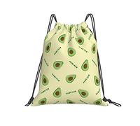 Mochila con Cordón Senderismo por El Aguacate Verde Gym Bag Casual Mochila Cuerdas Repelente Al Agua Bolsas De Cuerdas para Deporte Gimnasio Compras S