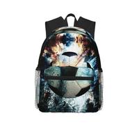 Mochila con diseño de balón de fútbol 3D, mochila para portátil, mochila de viaje, mochila de senderismo, mochila de negocios para hombres y