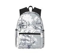 Mochila con estampado de tarjeta de barco para mujer y hombre, mochila para portátil de viaje, bolsa de ordenador, mochila casual bolsa de viaje, negro, talla única, negro, negro, talla única, color
