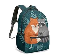 Mochila con estampado floral de ciervos y acuarela de 16 pulgadas, diseño de jardín de ensueño, naturaleza, pintada a mano, diseño de mariposas en colores pastel, mochila para viajes y uso casual, 09