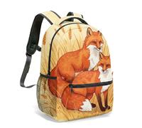 Mochila con estampado floral de ciervos y acuarela de 16 pulgadas, diseño de jardín de ensueño, naturaleza, pintada a mano, diseño de mariposas en colores pastel, mochila para viajes y uso casual, 10