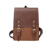 Mochila con estilo preppy para mujer, cartera japonesa de cuero PU vintage, bolso de colegial para trabajo, universidad, oficina y uso casual para damas y señoras