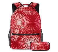 Mochila con estuche, juego de mochila escolar para niños, niñas y adolescentes, bolsa de viaje para estudiantes, silueta de árbol de coco, Multicolor#06, B：29.4x20x40cm P：19x7.5x3.8cm, Mochilas de