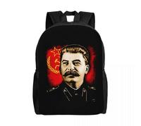 Mochila con la bandera de Rusia de 16 pulgadas, doble capa y gran capacidad, ideal para portátil y viajes