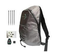 Mochila con luz LED | Mochila con control remoto de 4 señales LED disponibles con indicador de dirección - de alta visibilidad con señal de , recargable por USB para una conducción nocturna segura