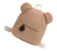 Mochila con orejas de oso - Mochila de felpa esponjosa, de hombro con forma de animal suave, de transporte para niños, de felpa encantadora con estilo de Confortab, caqui, Se
