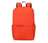 Mochila con prevención de agua, multifuncional, de gran capacidad y ligera, bonita para la escuela secundaria, naranja, Talla única