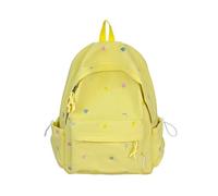 Mochila con Relieve de Estrella Estilo japonés Gran Capacidad, Correas reforzadas Nylon Resistente a desgarros para Uso Diario y de Viaje Mochila Bordada