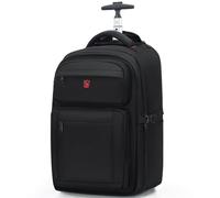 Mochila con rueda, para laptop 17.3 pulgadas, bolsa de cabina 36 L, viajes, escuela de negocios, aprobada por Easyjet para vuelos