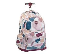 Mochila con ruedas 6 cremalleras (25 l) Slow, rosa MILAN, 625601SLW