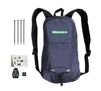 Mochila con señal de para bicicleta | 4 señales LED disponibles Paquete de montañismo con tiras reflectoras - Cinturón de luces de seguridad brillante recargable USB, de alta visibilidad para correr d