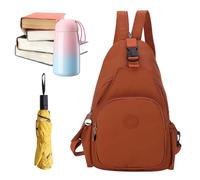 Mochila convertible: bolso, mochila ligera, carpeta de gran capacidad | Aspecto sencillo y elegante, cómodo de correas para los viajes al aire libre y el uso diario en la ciudad, naranja