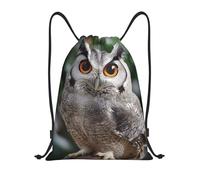 Mochila Cordónes, Lindo búho Bolsa de Cuerdas Unisex Manera Bolsa de Deporte para Hombre Viaje Yoga 36X42cm
