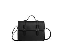 Mochila coreana para ocio, bolsa de hombro cruzada de gran capacidad para niñas, estudiantes, bolsa de mensajero, color negro y marrón, Black