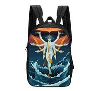 Mochila Creencias De Los Ángeles Impresas Daypack Tipo Casual Mochilas Práctica Mochila Escolar para Escolar Travel Aire Libre