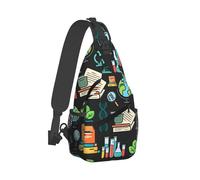 Mochila Cruzada Ciencias Matemáticas Física Química Biología Negro Sling Bag Ligera Bolsa Cruzada Bandoleras Hombres Y Mujeres Crossbody Para Uso Diario Senderismo