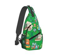 Mochila Cruzada Ciencias Matemáticas Física Química Biología Verde Sling Bag Ligera Bolso Pecho Comodidad Bolsa Cruzada Bandoleras Para Uso Diario Correr