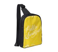 Mochila cruzada con doble bolsillo para caballos, ideal para conciertos, deportes, viajes, ciclismo y senderismo, Goodlooking Hello Sunshine, Talla única