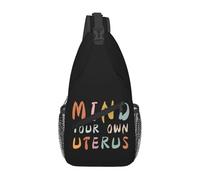 Mochila Cruzada Cuida Tu Propio Útero. Pro-Elección. Derechos De Las Mujeres Feministas. Bolsa Cruzada Bandoleras Hombres Y Mujeres Bolso Pecho Multiusos Crossbody Para Senderismo Uso Diario