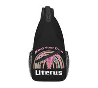 Mochila Cruzada Cuida Tu Propio Útero. Pro-Elección. Derechos De Las Mujeres Feministas. Crossbody Ligera Sling Bag Hombres Y Mujeres Sling Pecho Bolsas Bandolera Para Uso Diario Correr