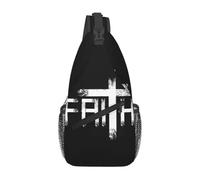 Mochila cruzada de hombro personalizada con diseño religioso de Dios Predicador Jesús Believer para senderismo