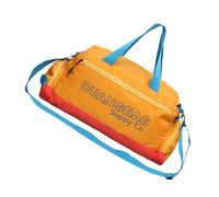 Mochila cruzada de nailon impermeable de gran capacidad para mujeres y hombres, para actividades al aire libre, Amarillo, Length 25cm
