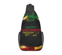 Mochila Cruzada Festival De Junio Libertad Afroamericana Historia Negra 19 De Junio Bolsa Cruzada Bandoleras Ligera Sling Bag Hombres Y Mujeres Crossbody Para Deporte Viaje