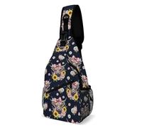 Mochila Cruzada Ganado Girasol De Las Tierras Altas Bolsa Cruzada Bandoleras Hombres Y Mujeres Sling Bag Estilo Sling Pecho Bolsas Bandolera Para Senderismo Viaje