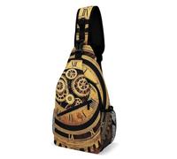 Mochila Cruzada Geniales Engranajes Steampunk Sling Bag Estilo Bolsa Cruzada Bandoleras Multiusos Crossbody Para Viaje Correr