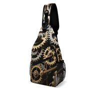 Mochila Cruzada Geniales Engranajes Steampunk Sling Pecho Bolsas Bandolera Ligera Bolsa Cruzada Bandoleras Multiusos Crossbody Para Viaje Deporte