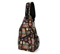 Mochila Cruzada Leer Un Libro Es Mi Lugar Feliz Crossbody Hombres Y Mujeres Sling Pecho Bolsas Bandolera Multiusos Bolso Pecho Para Uso Diario Deporte