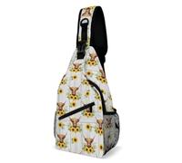 Mochila Cruzada Linda Vaca De Las Tierras Altas Sling Bag Estilo Bolso Pecho Ligera Crossbody Para Deporte Senderismo
