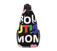 Mochila Cruzada Madre Orgullosa De Un Niño Con Autismo Sling Pecho Bolsas Bandolera Estilo Bolso Pecho Ligera Crossbody Para Correr Viaje