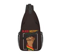 Mochila Cruzada Mes De La Historia Afroamericana Bolsa Cruzada Bandoleras Hombres Y Mujeres Sling Pecho Bolsas Bandolera Estilo Crossbody Para Deporte Uso Diario