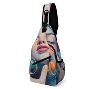 Mochila Cruzada Niña Colorida Come Caramelos Galácticos Bolsa Cruzada Bandoleras Ligera Bolso Pecho Hombres Y Mujeres Sling Bag Para Deporte Correr