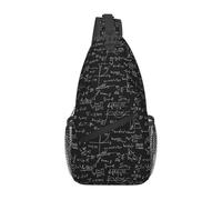 Mochila cruzada para hombre con diseño de matemáticas, para viajes, senderismo, mochila de hombro
