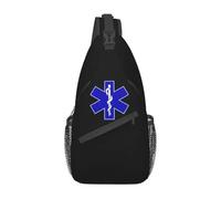 Mochila Cruzada Personalizada de Moda EMT Star of Life Sling para Hombres Paramédico Bolso de Hombro para Senderismo