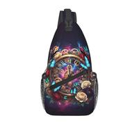 Mochila Cruzada Steampunk Bolsa Cruzada Bandoleras Hombres Y Mujeres Sling Bag Multiusos Crossbody Para Viaje Deporte Correr
