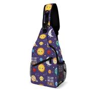 Mochila Cruzada Un Niño Que Ama Los Planetas Del Sistema Solar Bolsa Cruzada Bandoleras Estilo Sling Pecho Bolsas Bandolera Ligera Crossbody Para Correr Deporte