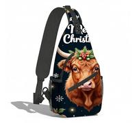 Mochila Cruzada Vaca De Las Tierras Altas Bolso Pecho Estilo Sling Pecho Bolsas Bandolera Ligera Sling Bag Para Uso Diario Correr Viaje