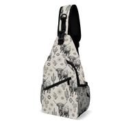 Mochila Cruzada Vaca De Las Tierras Altas Sling Pecho Bolsas Bandolera Hombres Y Mujeres Bolsa Cruzada Bandoleras Multiusos Sling Bag Para Uso Diario Correr
