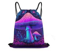 Mochila Cuerda, Hongo mágico alucinante Bolsas de Cuerdas con cordón Unisex Bolsa de Deporte para Vacaciones Hombre Mujer 36X42cm