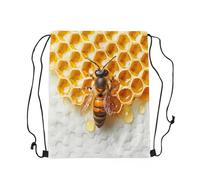 Mochila Cuerda Linda Colmena De Abejas Guardarla Bolsa De Gimnasio Deportiva Resisten Bolsa De Gimnasio Cordón para Viaje Acampada Natación 39X46Cm