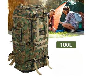 mochila de 100 litros una capacidad expandible y un diseño ergonómico, ideal para cazar, hacer senderismo y acampar. mochila de gran capacidad.
