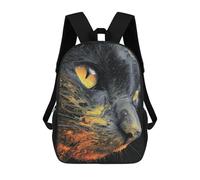 Mochila De 17 Pulgadas Whispering Shadows The Cat's Eye in Abstract Art, Mochila Escolar Impresa En 3D, Bolsa Para El Almuerzo Escolar, Mochila De Viaje, Mochila Para Amigos Para Niñas Y Niños.